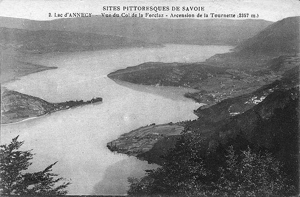 Vue du Lac d'Annecy depuis le Col de la Forclaz